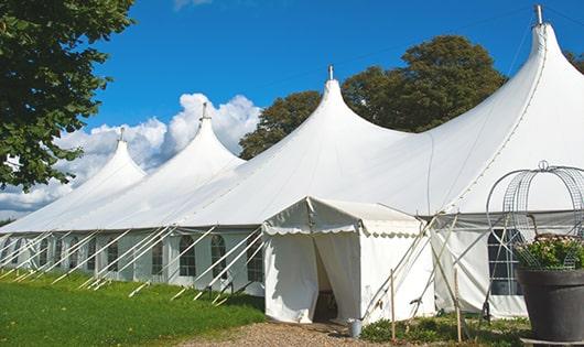 sleek white portable restrooms for events, providing a reliable and functional option for those in need in Micco